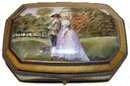 French DECO Porcelain Dresser Box