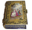 Antique Sevres Style Porcelain Book Form Box
