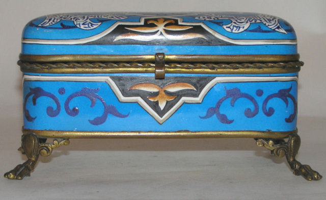 Antique LM & Cie Islamic Faience Dresser Box