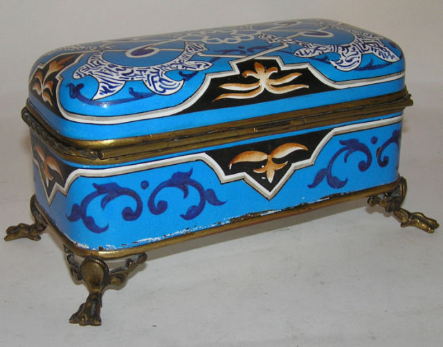 Antique LM & Cie Islamic Faience Dresser Box