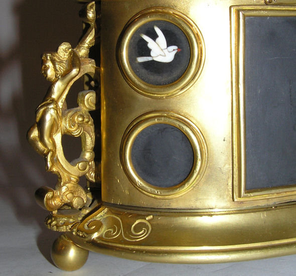 Ormolu Metal Pietra Dura Dresser Box