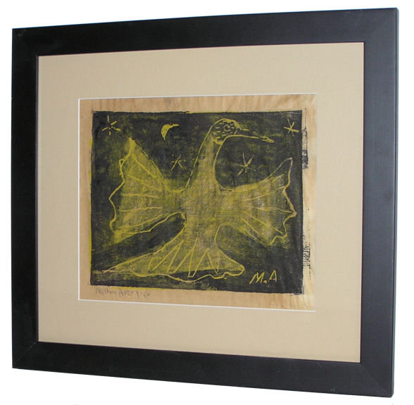 MILTON AVERY '52 Yellow Firebird Woodcut