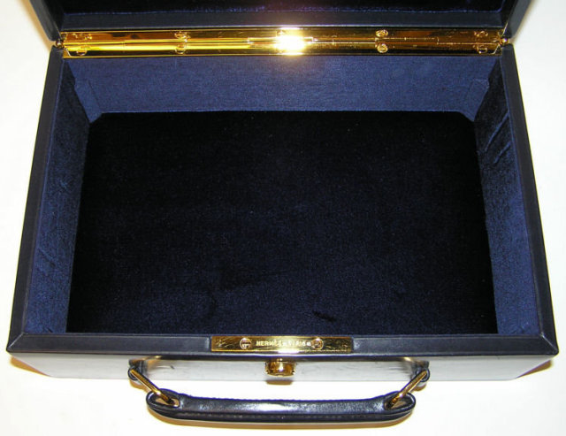 Hermes Leather Jewelry Travel Case
