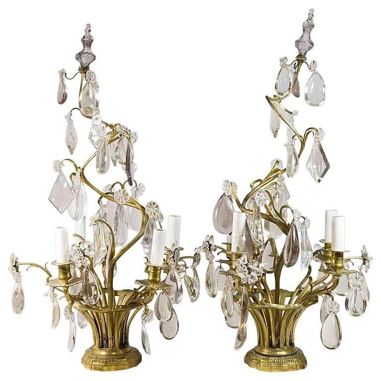 Louis XV Style Gilt Bronze Girandole Syle Electrified Candelabra