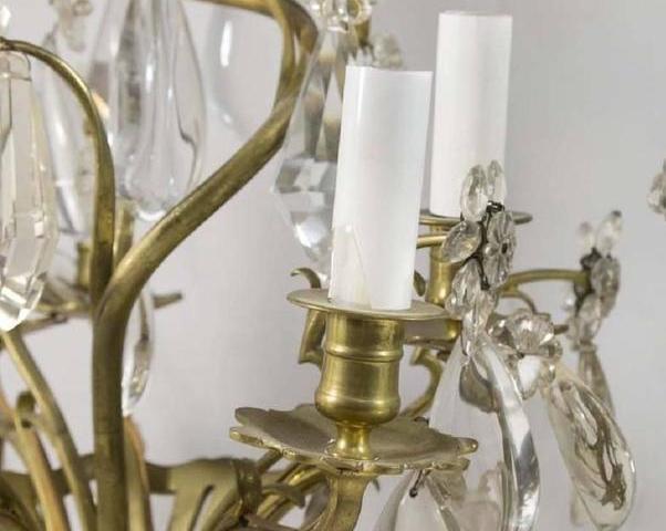 Louis XV Style Gilt Bronze Girandole Syle Electrified Candelabra