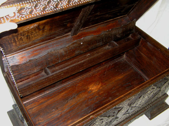 Islamic Wooden Coffer Cassone Trunk