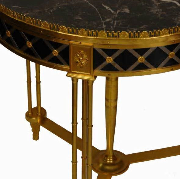 Directoire Style Bronze Marble Gueridon