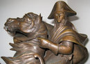 Napoleon Crossing Alps Bronze After David