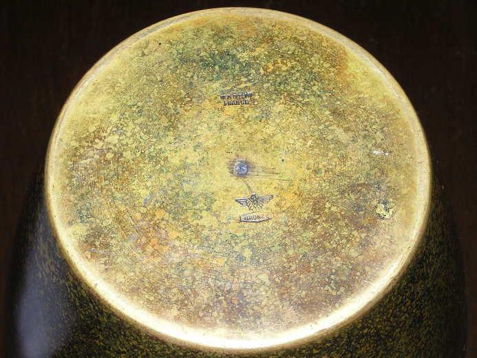 French Art Deco Dinanderie Bronze Vase by Charles