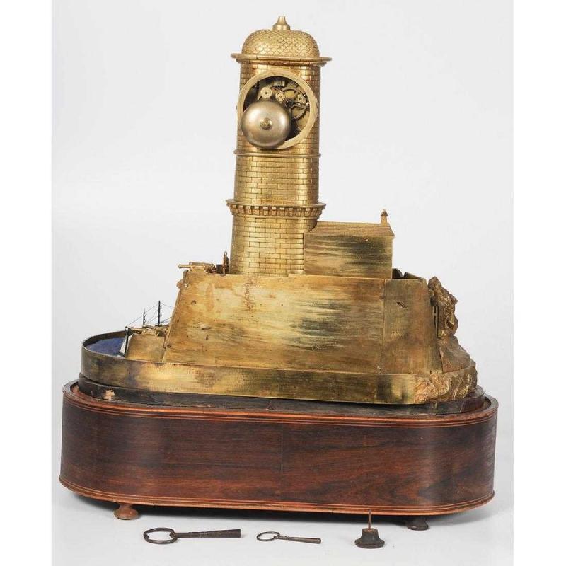 French Nautical Automaton Mantel Clock