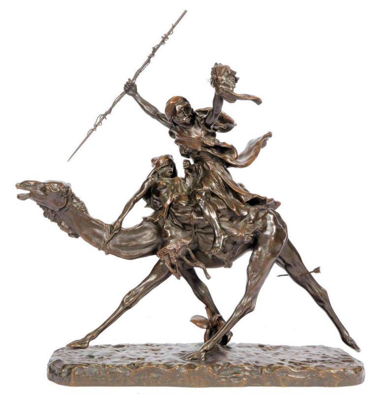 Jean-Baptiste Belloc (1863-1919) Orientalist Bronze Sculpture