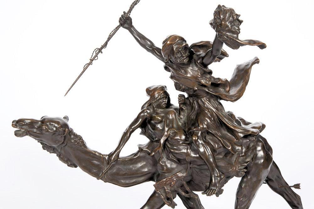 Jean-Baptiste Belloc (1863-1919) Orientalist Bronze Sculpture