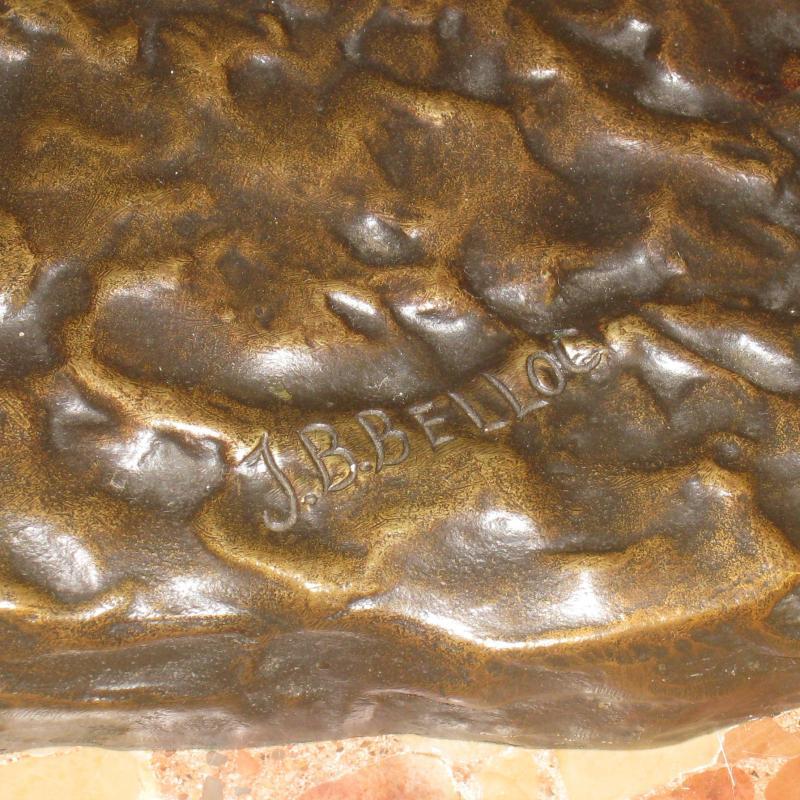 Jean-Baptiste Belloc (1863-1919) Orientalist Bronze Sculpture