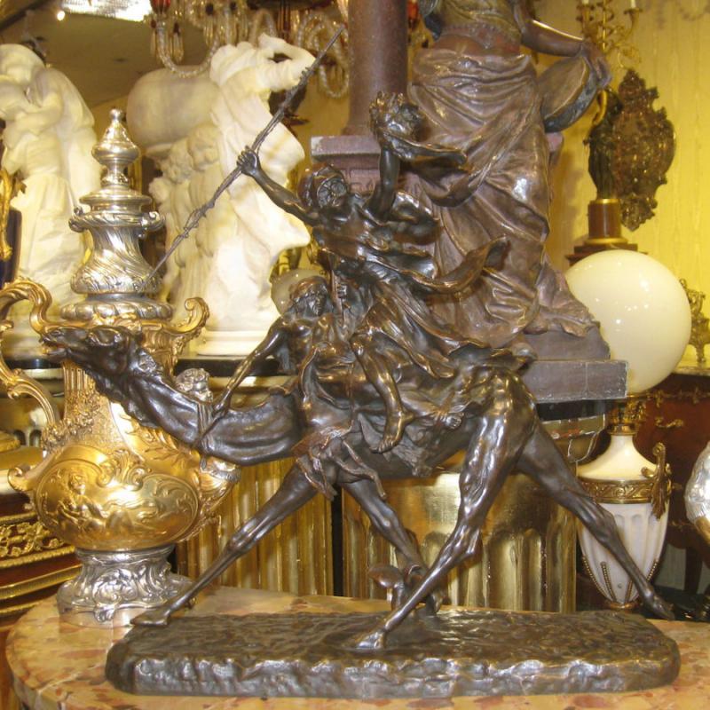 Jean-Baptiste Belloc (1863-1919) Orientalist Bronze Sculpture