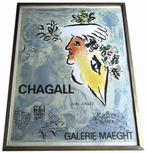 Marc Chagall Galerie Maeght Paris Poster from 1964