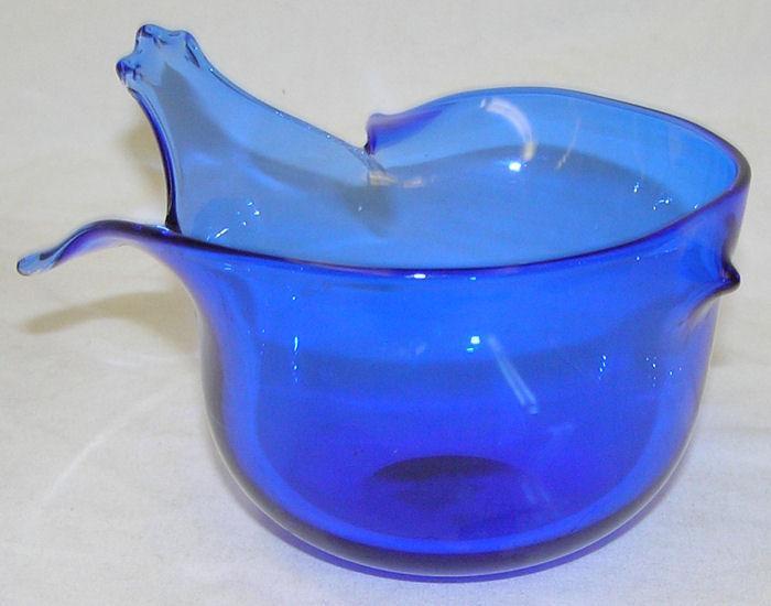 Gunnar Cyren (1931-2013) Mid-Century Modern Glass Bird Cup for Orrefors