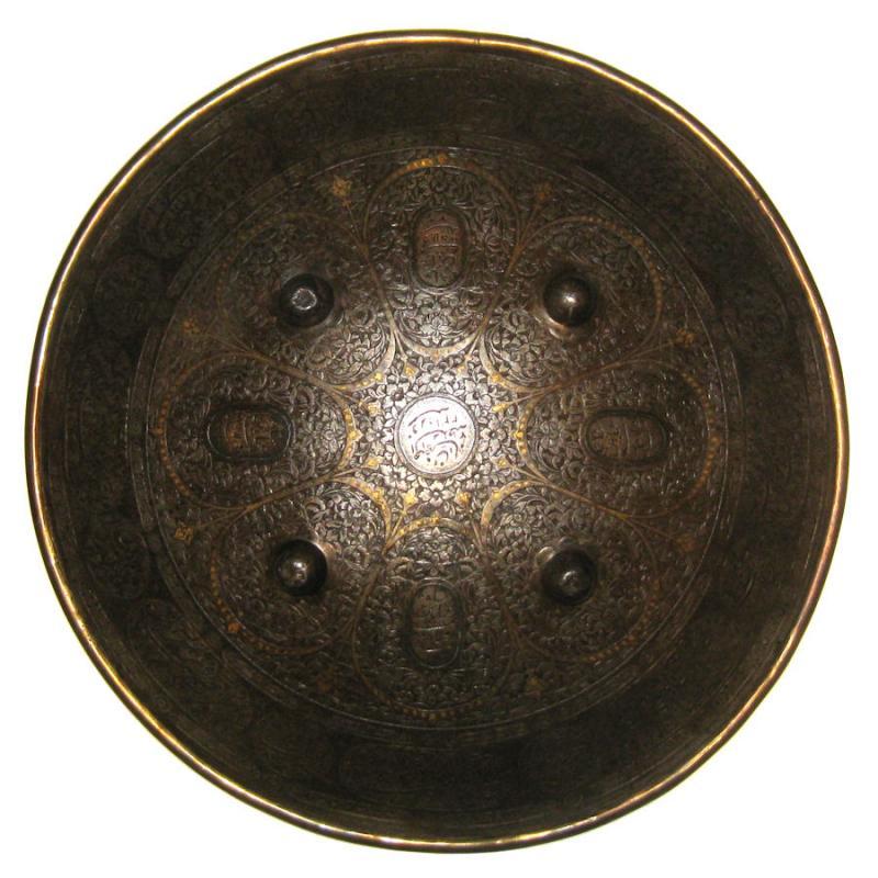 Antique Qajar Indo-Persian Sipar Shield Estate of Rudolph Valentino