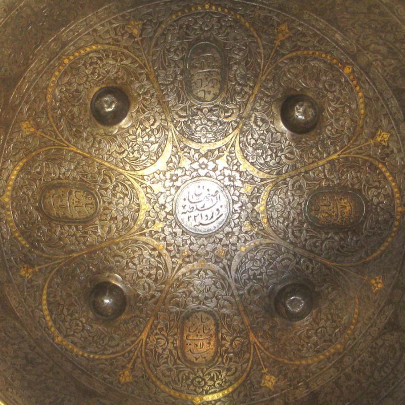 Antique Qajar Indo-Persian Sipar Shield Estate of Rudolph Valentino