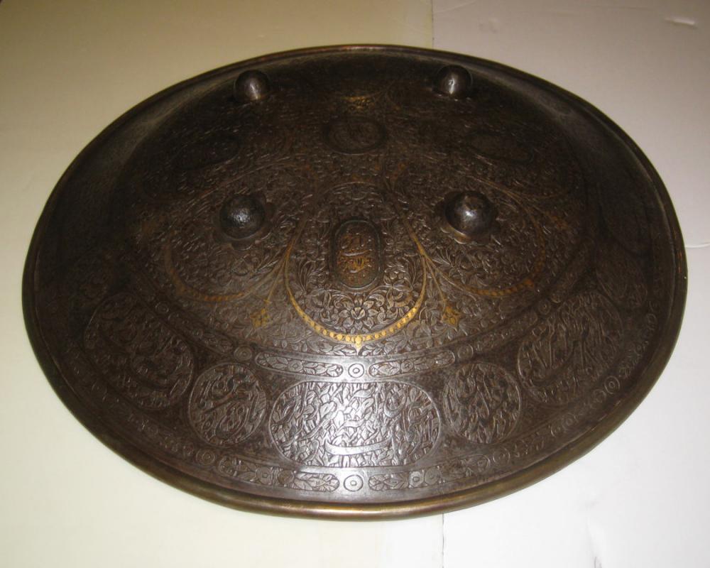 Antique Qajar Indo-Persian Sipar Shield Estate of Rudolph Valentino