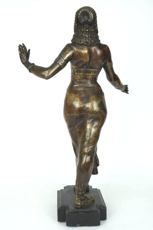 Antique Egyptian Dancer Bronze Sculpture