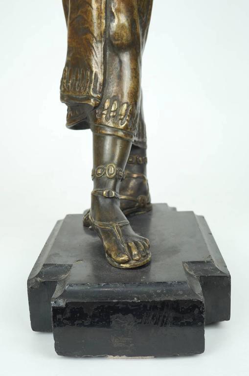 Antique Egyptian Dancer Bronze Sculpture