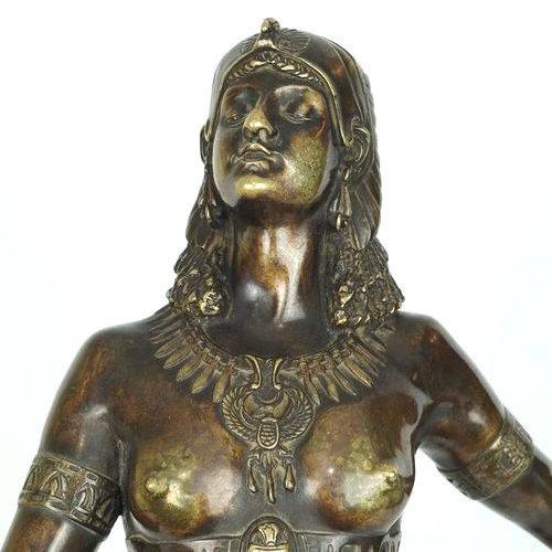 Antique Egyptian Dancer Bronze Sculpture