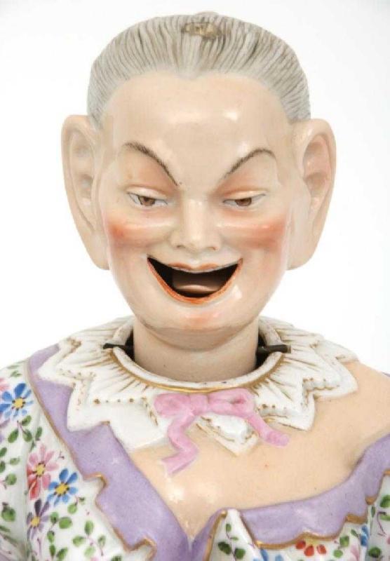 Pair Chinese Pagoda Porcelain Nodders from Ernst Bohne Sohne