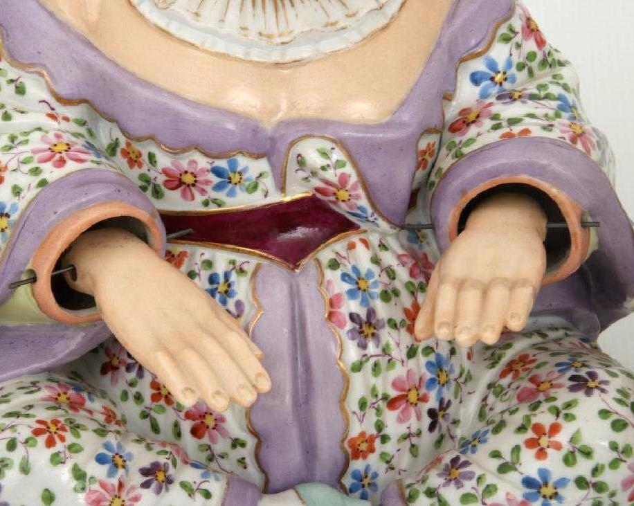 Pair Chinese Pagoda Porcelain Nodders from Ernst Bohne Sohne