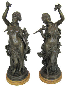 La Vigne Bronze Sculptures After Moreau