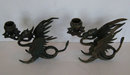 Pair Tiffany & Co Bronze Griffin Candlesticks