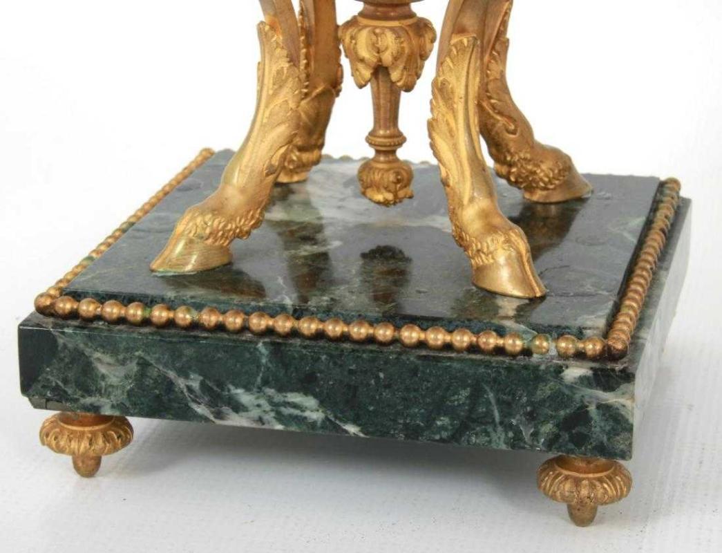 Louis XVI Style Gilt Bronze and Marble Candelabra