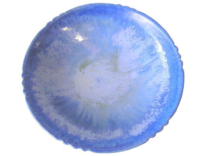 Fulper Blue Glazed Pottery Bowl