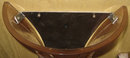 Pair Art Deco Amber Glass Wall Sconces