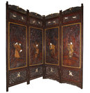 Japanese Meiji Shibayama Screen