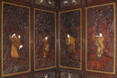 Japanese Meiji Shibayama Screen