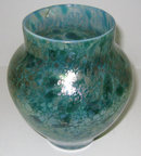 Loetz Papillon Green Oil Spot Glass Vase