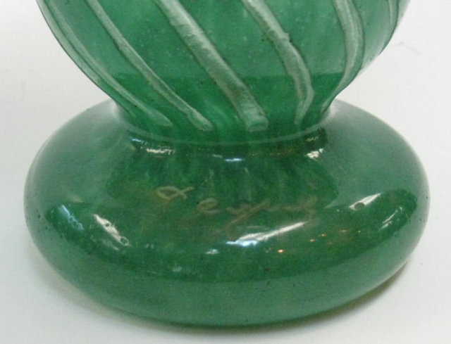 Degue Cameo Glass Footed Vase