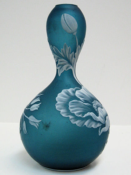 Thomas Webb Cameo Glass Bud Vase