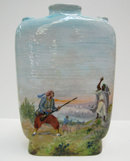 Hygies Petian Orientalist Ceramic Flask