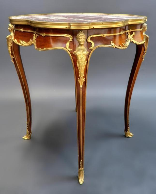 Antique French Louis XV Style Gueridon Side Table