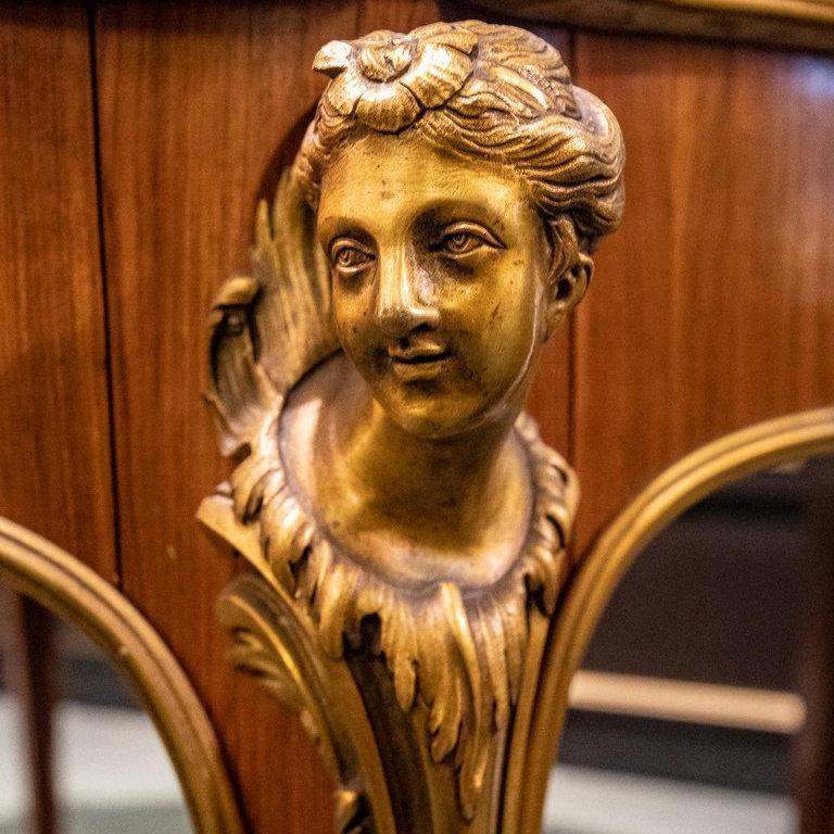 Louis XVI Style Bronze and Marble Center Table