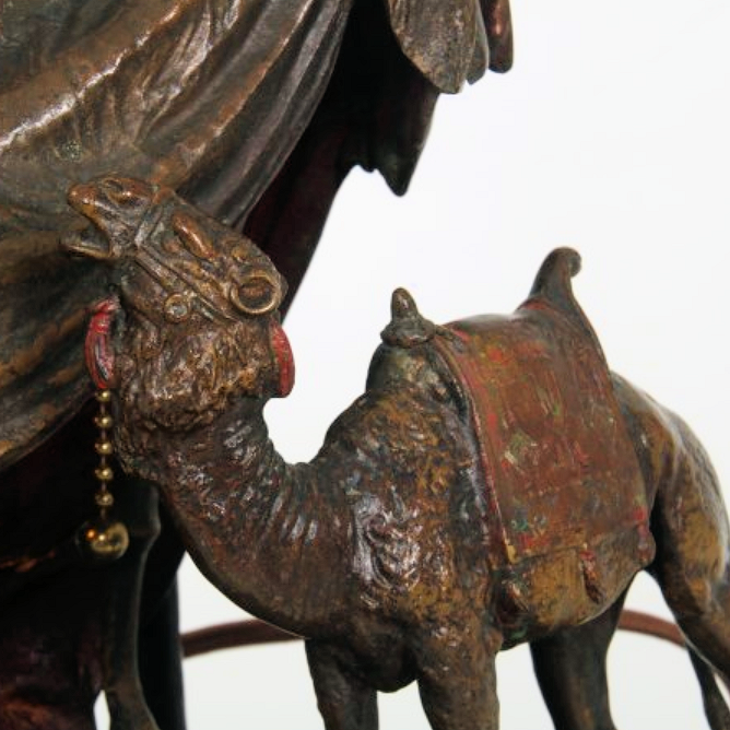 Franz Bergman Orientalist Bronze Lamp