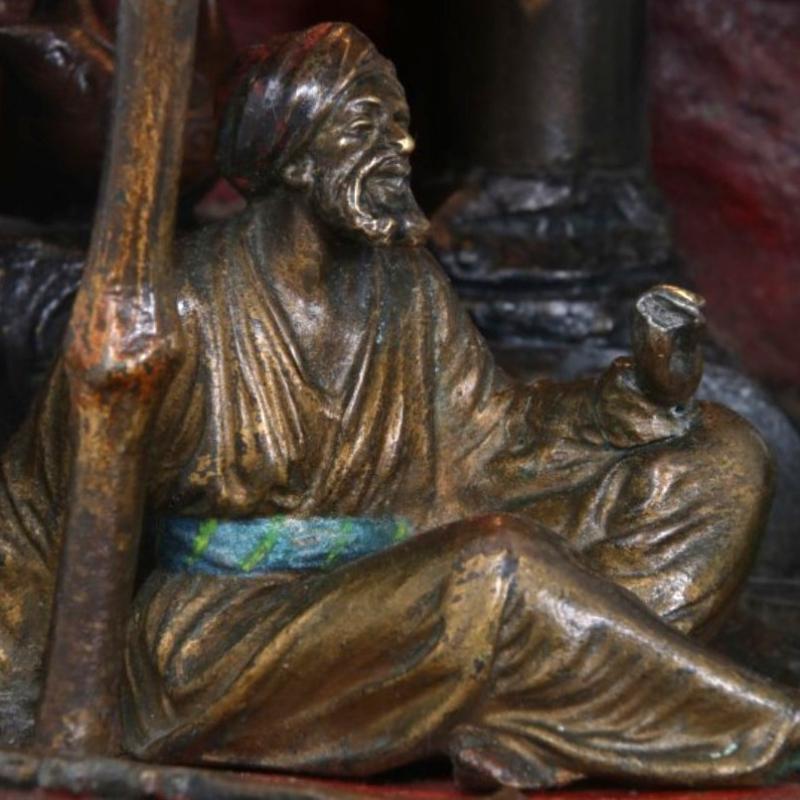 Franz Bergman Orientalist Bronze Lamp