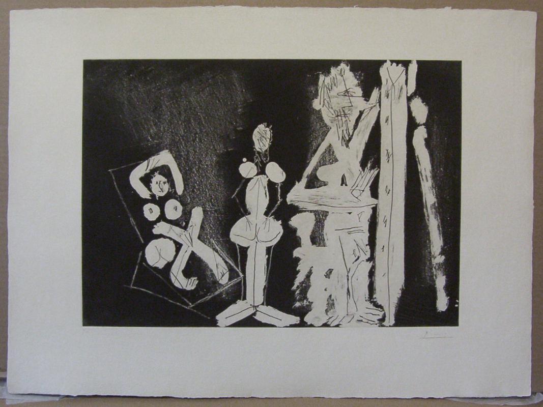 Pablo Picasso Limited Edition Aquaprint dans l' atelier (1965)