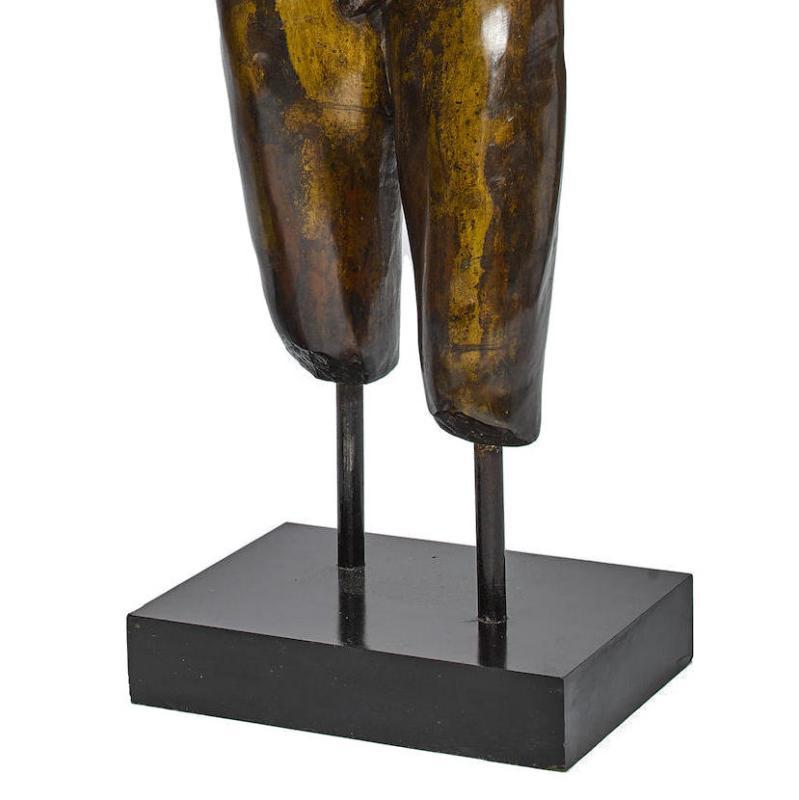 Lifesize Bronze Female and Male Torsos After the Antique