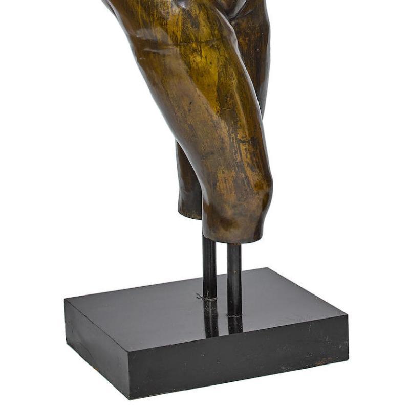 Lifesize Bronze Female and Male Torsos After the Antique