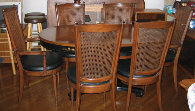 Vintage Mid-Century Japanned Dining Set