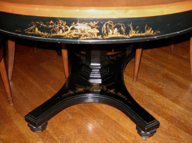 Vintage Mid-Century Japanned Dining Set