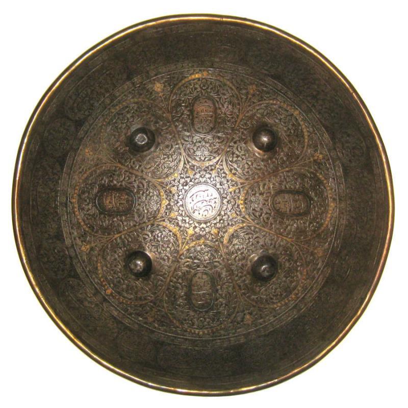 Antique Qajar Indo-Persian Sipar Shield Estate of Rudolph Valentino