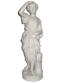 Antique English Copeland Parian Bisque Sculpture Entitled Sunshine by William Brodie